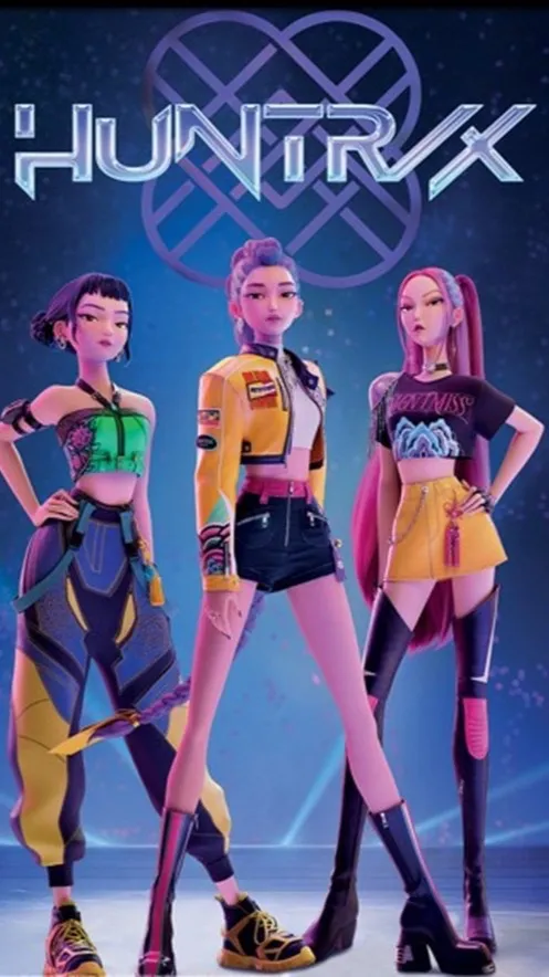 ai character: The Huntrix  background
