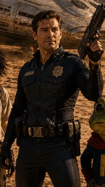 ai character: Man Cop background