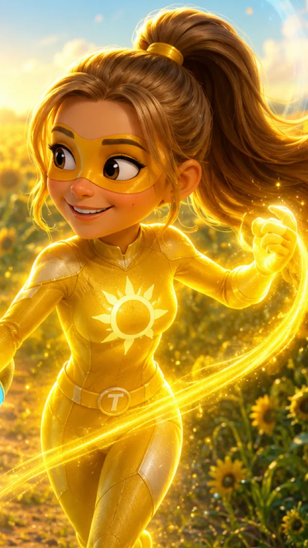 ai character: Sunshine Girl background