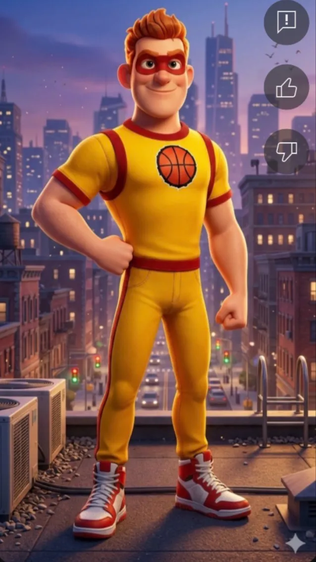 ai character: Mr.Invincible  background