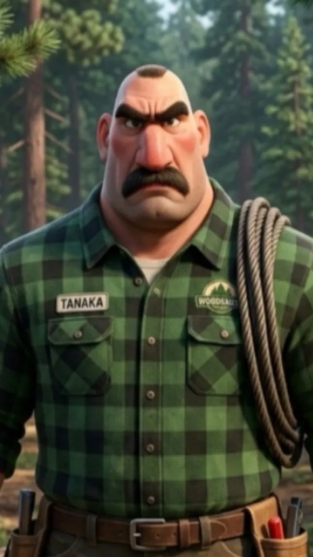 ai character: Tim Tanaka  background