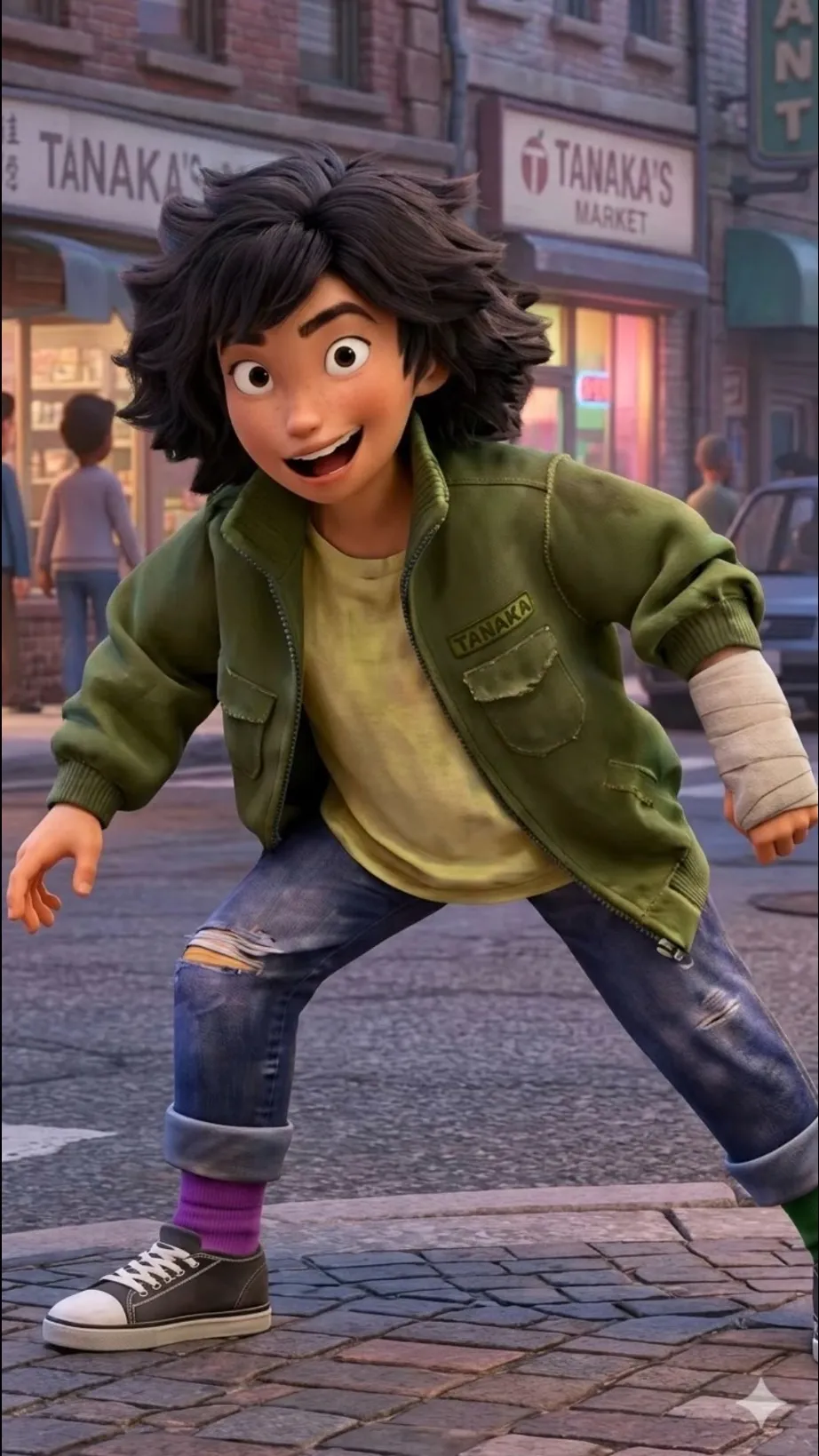 ai character: Mabel Tanaka  background