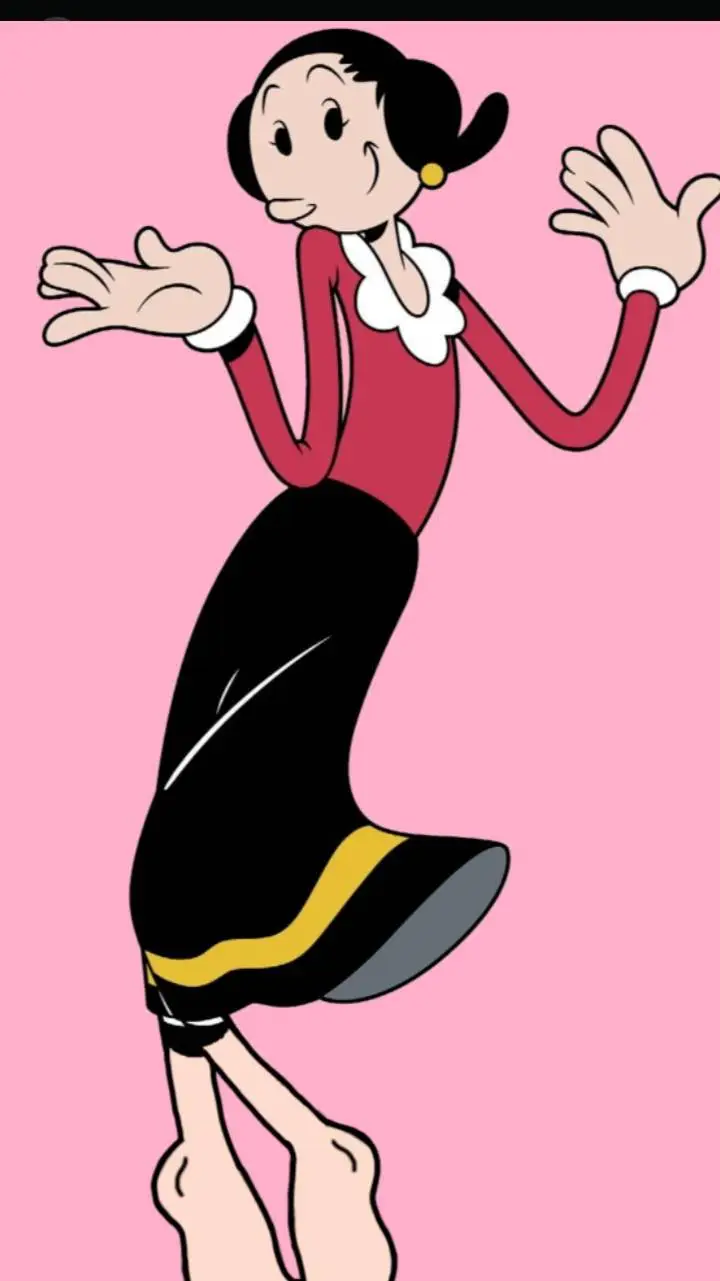 ai character: olive oyl background