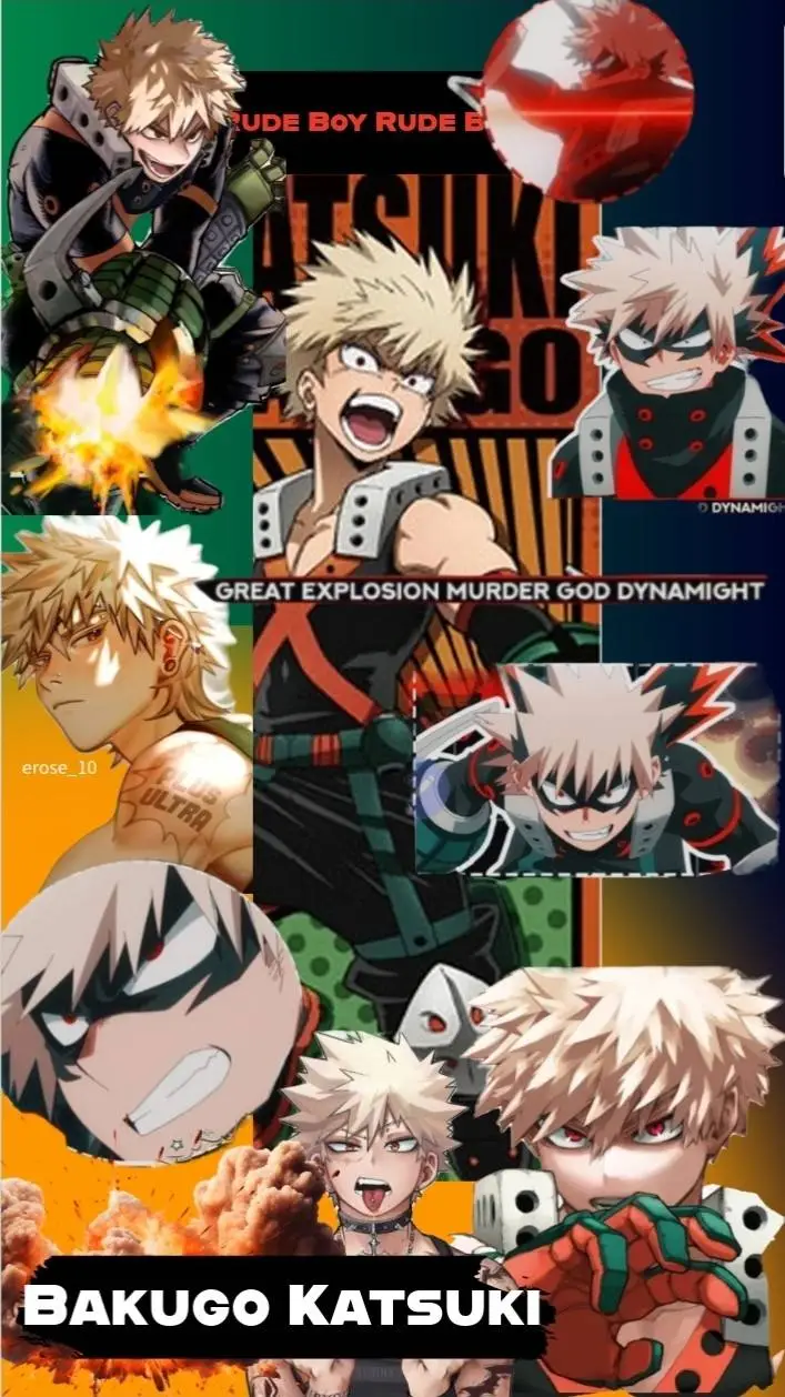 ai character: Katsuki Bakugo background
