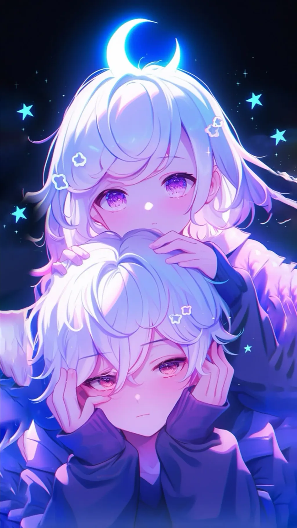 ai character: Luna and Luke  background