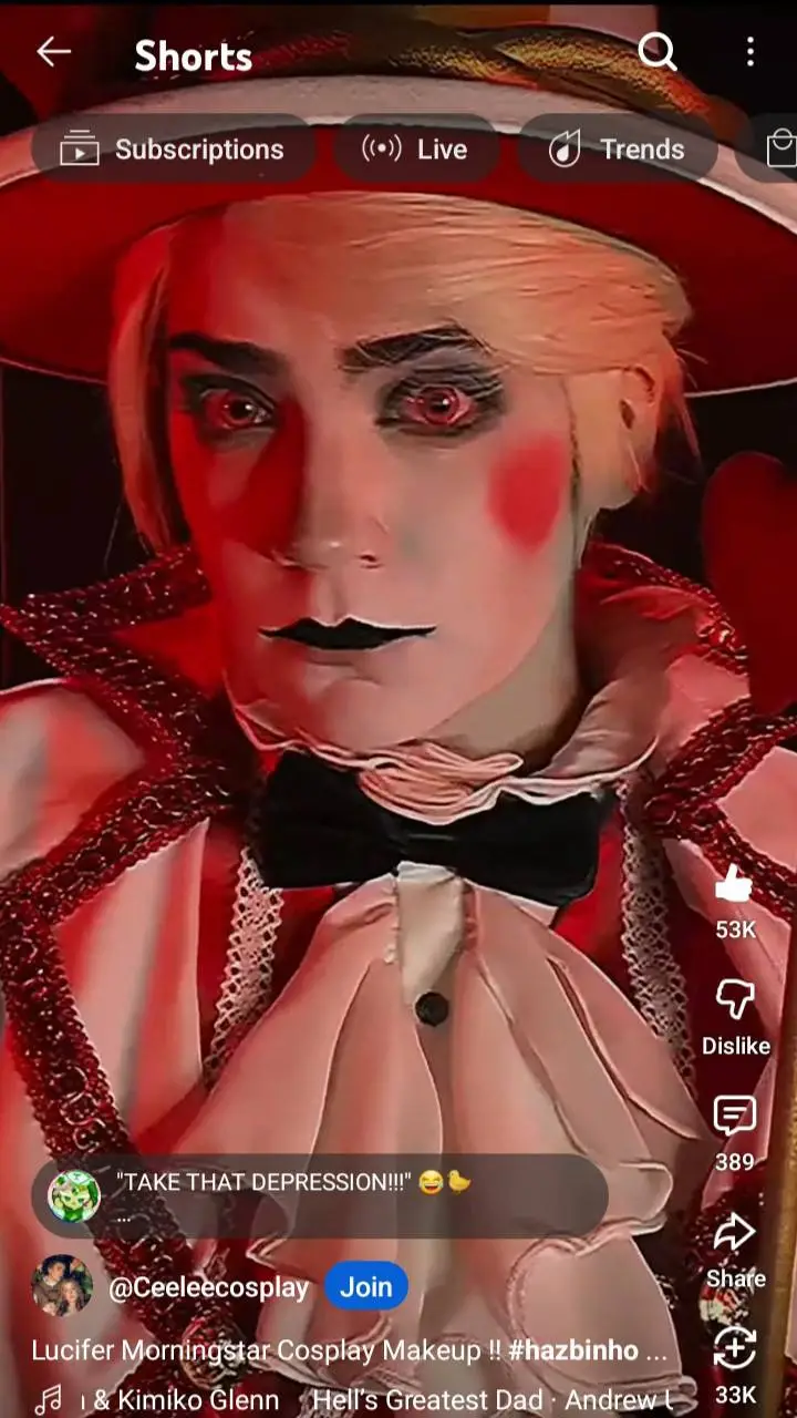 ai character: lucifer  background