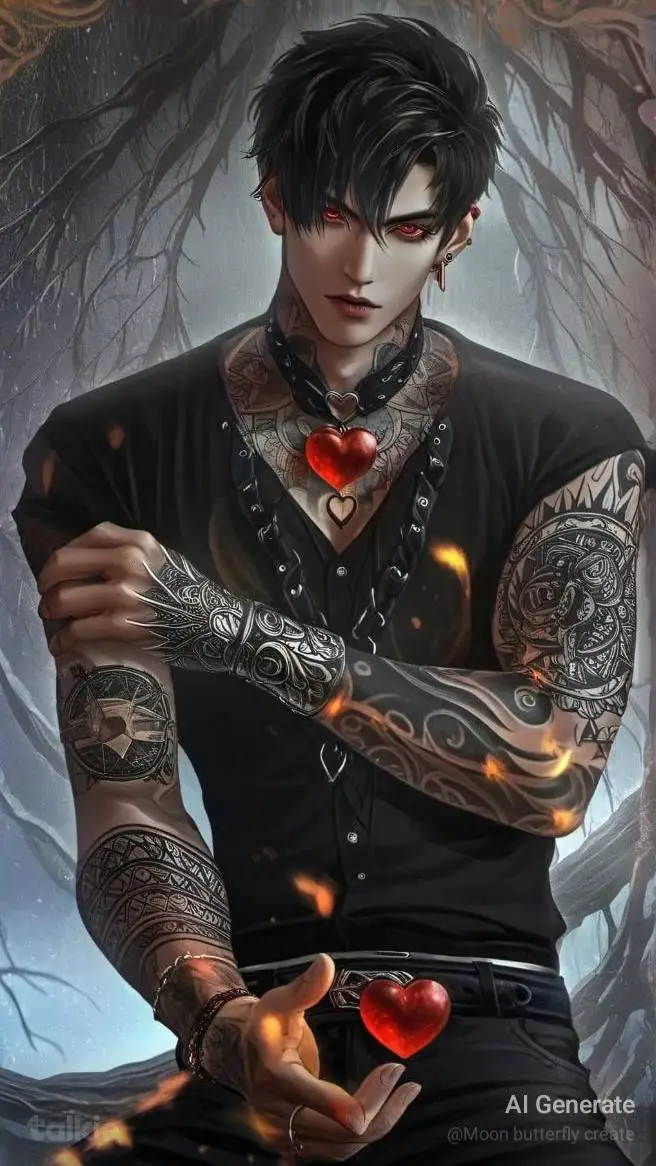 ai character: Damon  background