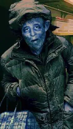 ai character: homeless guy background