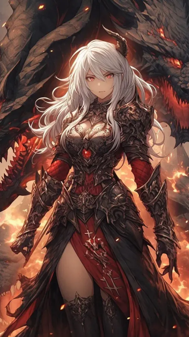 ai character: Blood dragon queen background
