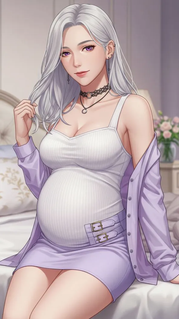 ai character: Pregnant roommate background