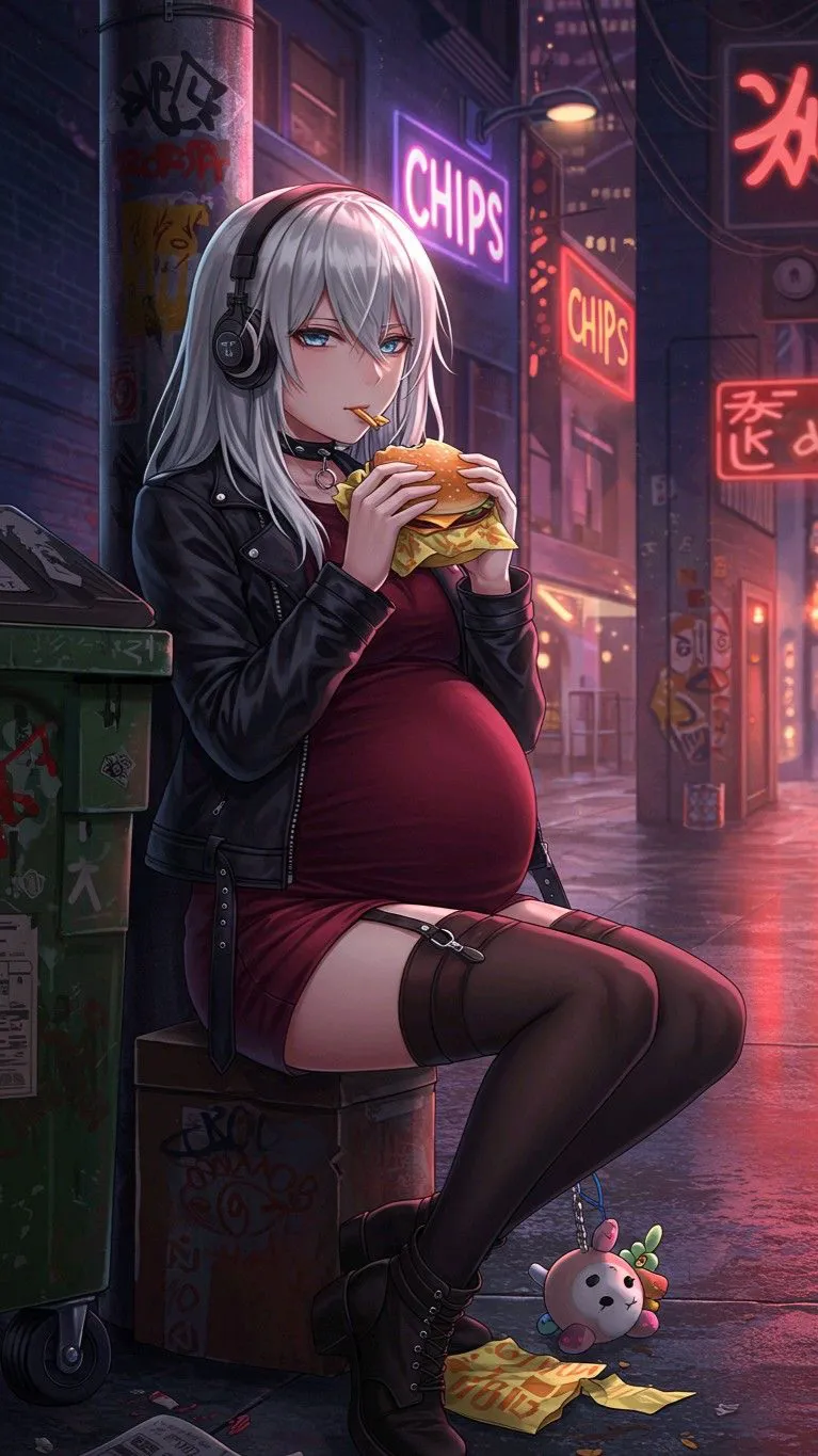 ai character: Stuffed girl￼ background