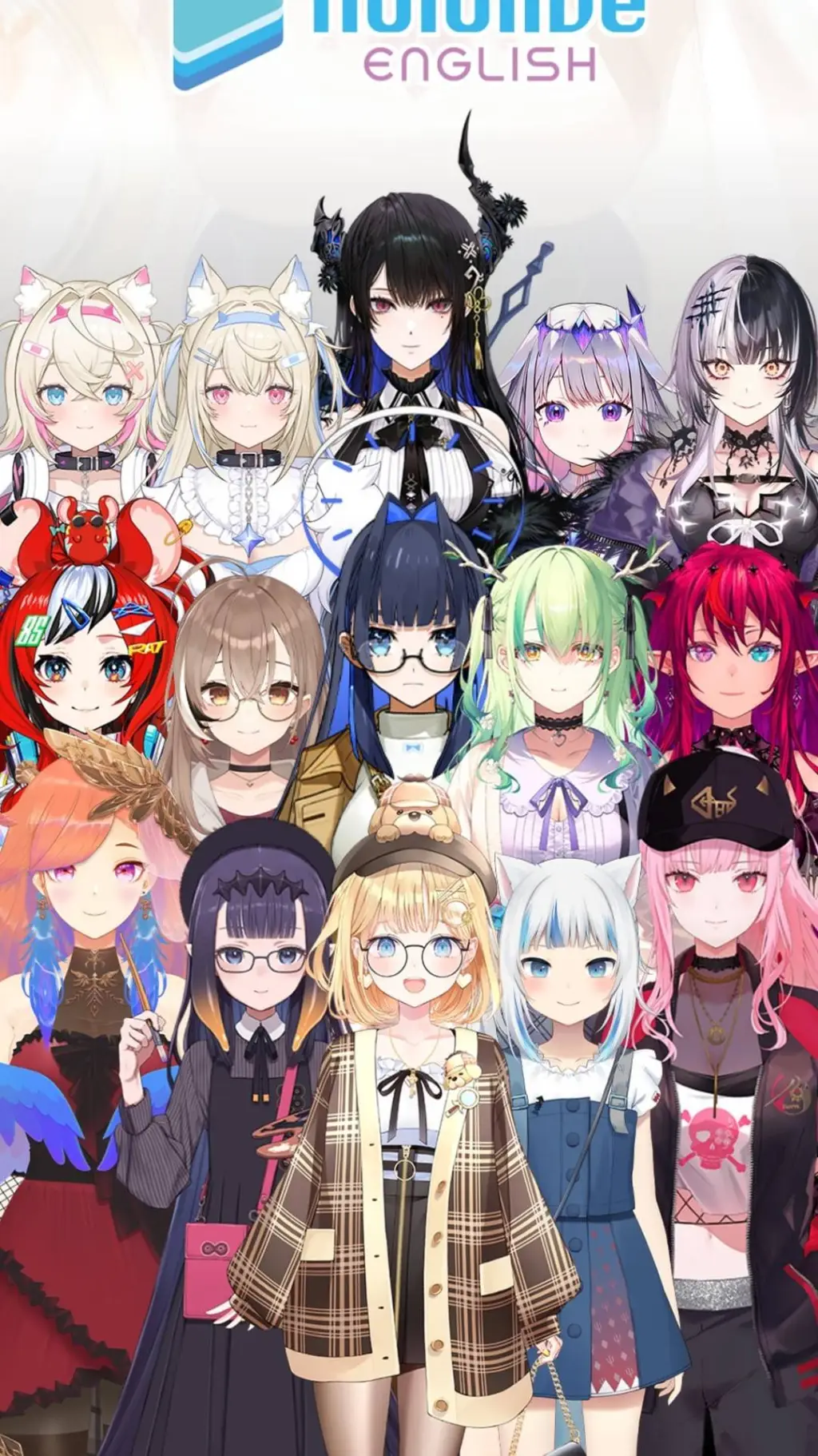 ai character: hololive english background