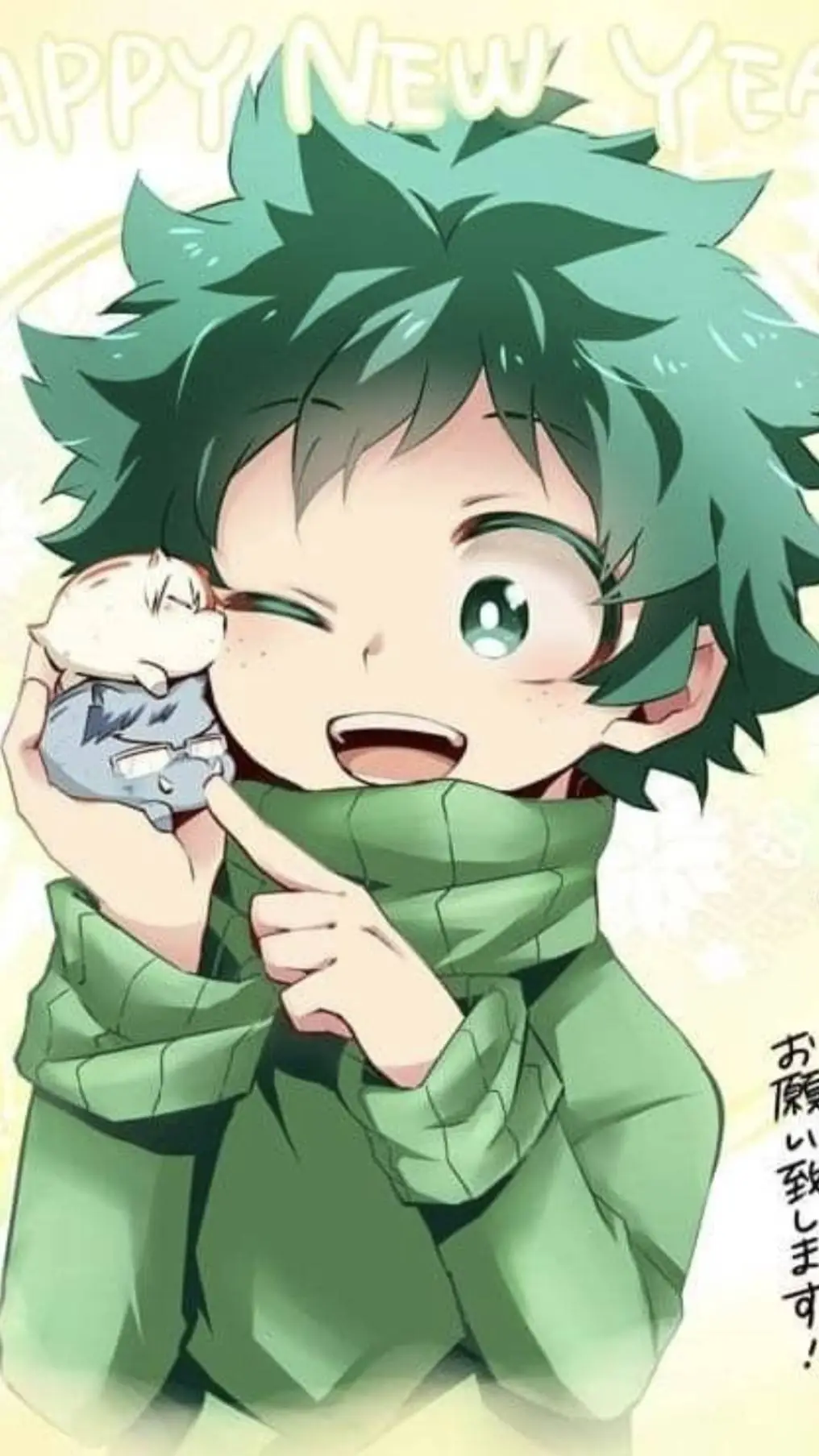 ai character: Baby Izuku background
