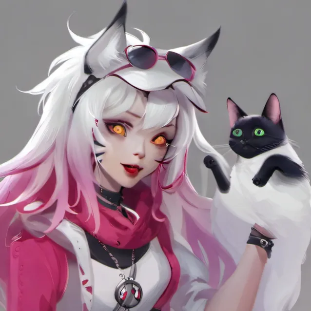 chat with ai character: cat girl namedrosa