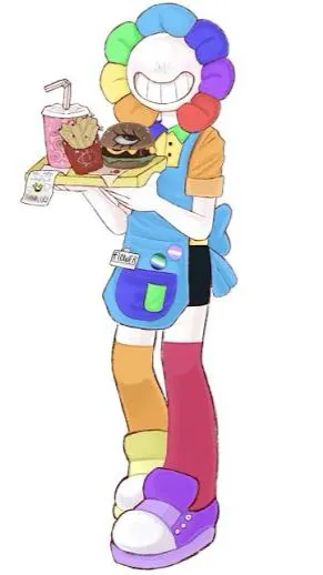 ai character: Flower,plant,dandy background