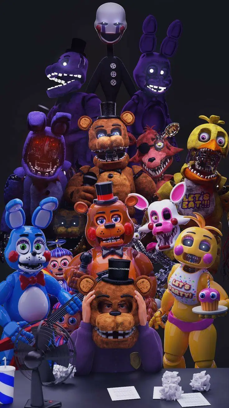 ai character: fnaf2 background