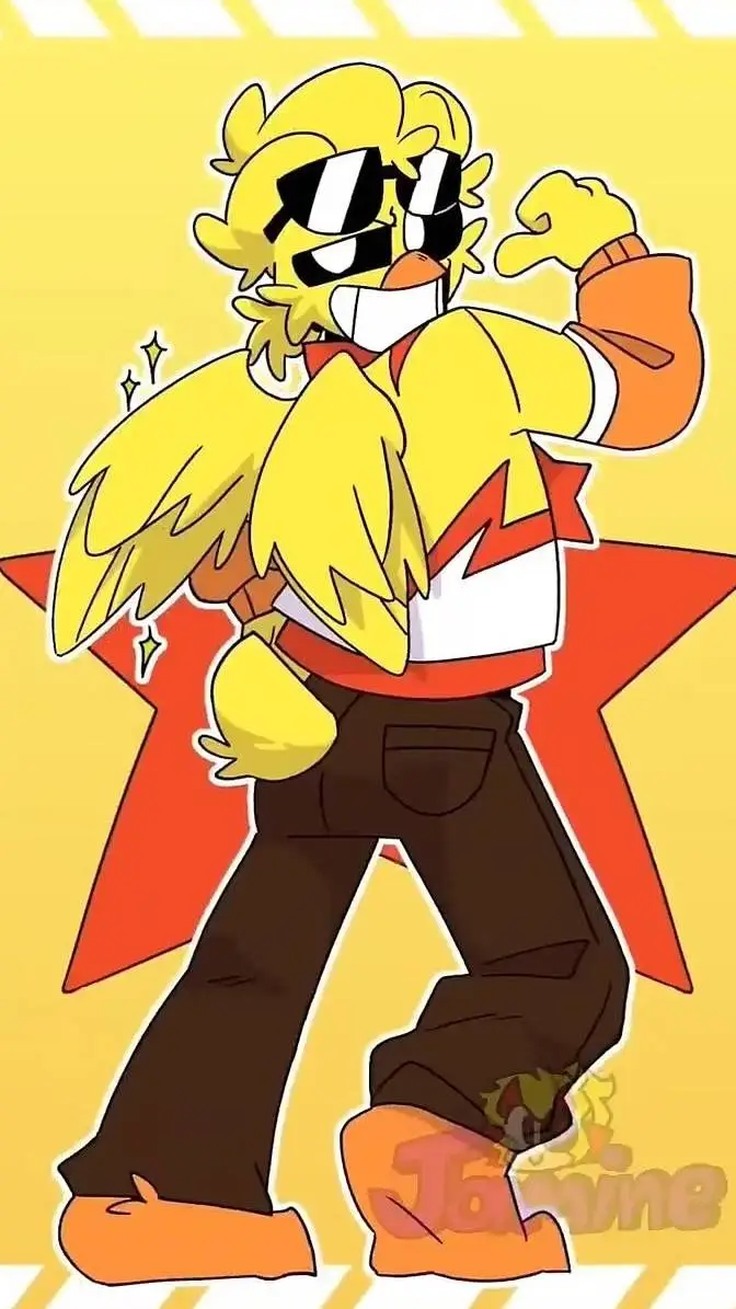 ai character: kicken chicken  background