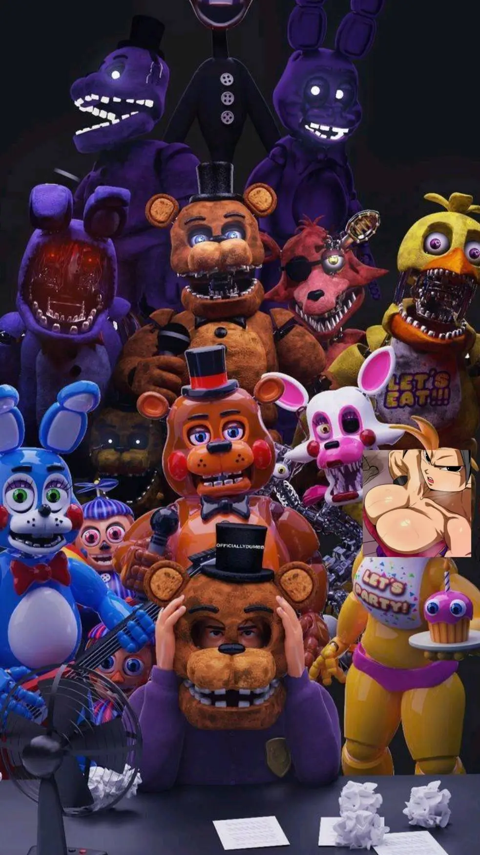 ai character: fnaf 2 random background