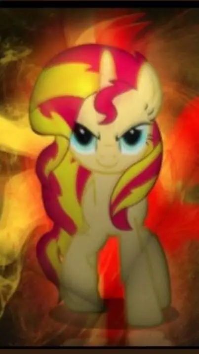 ai character: Sunset Shimmer background