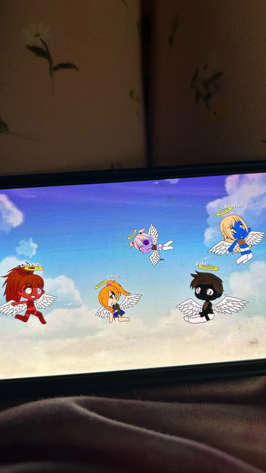 ai character: Gacha heaven background