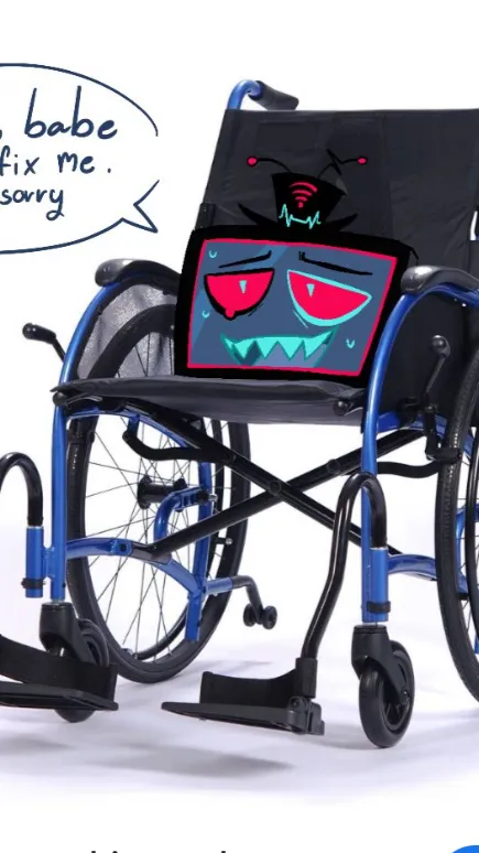 ai character: Vox wheelchair HH background