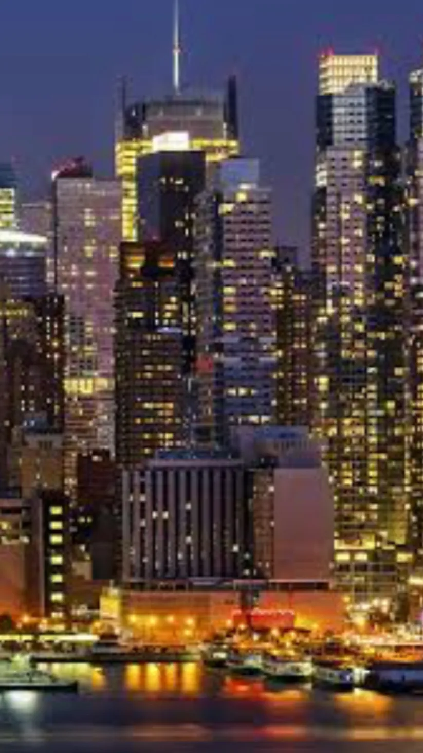 ai character: New York City background