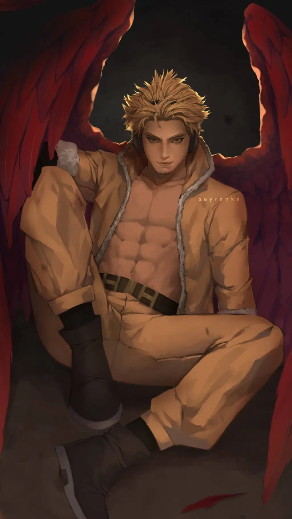 ai character: HANDSOME HAWKS background