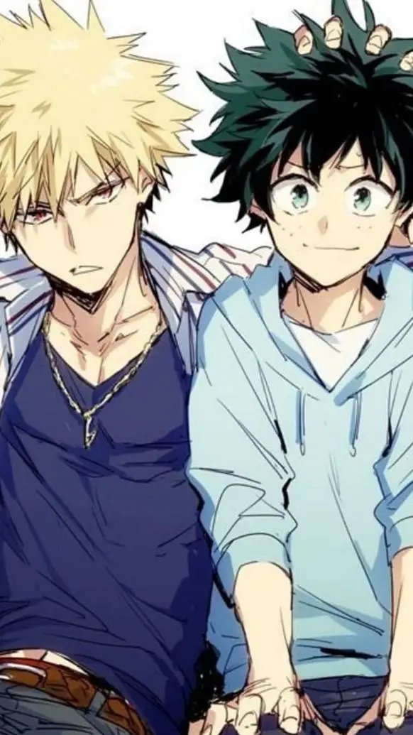 ai character: Bakugou x Deku background