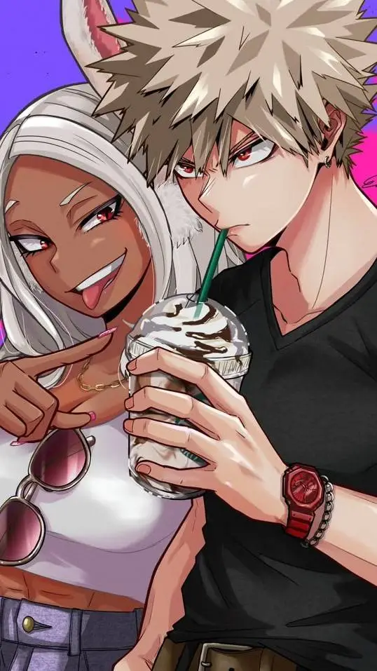 ai character: mirko x bakugo  background