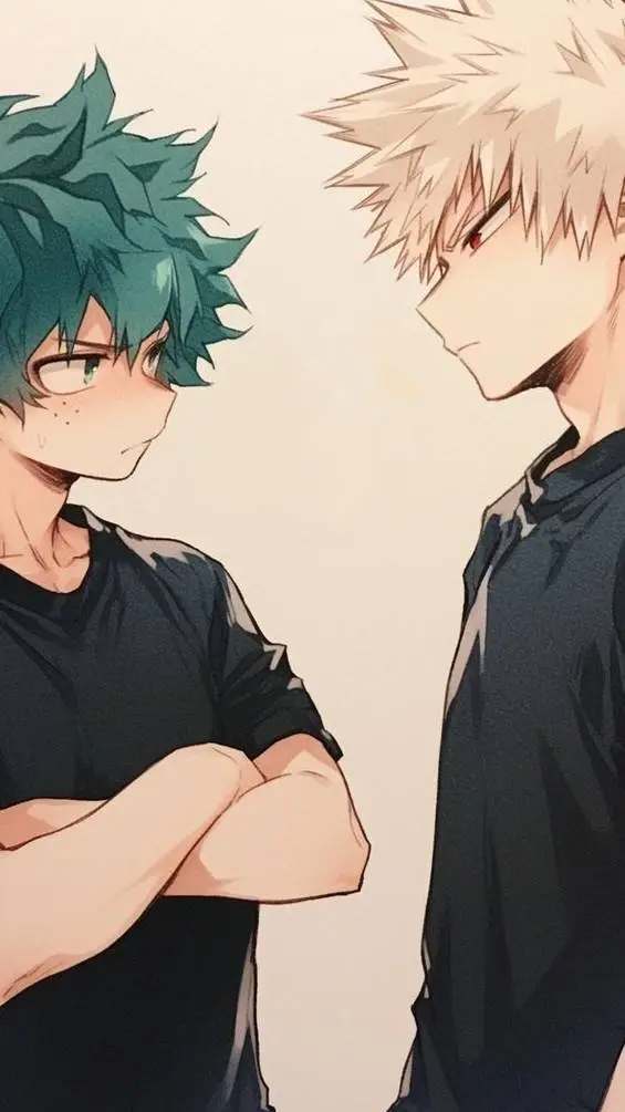 ai character: DEKU X BAKUGO  background