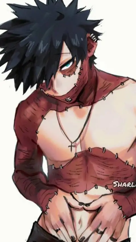 ai character: dabiblue eyes hate background