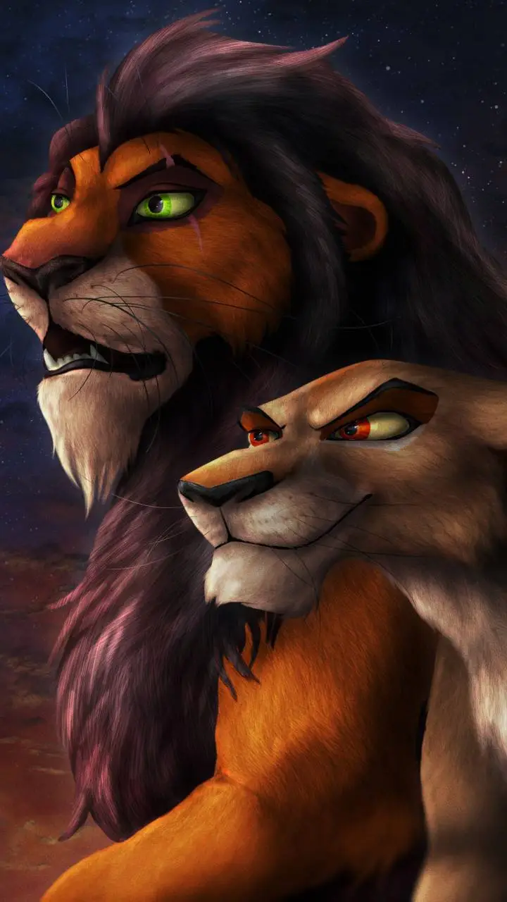 ai character: lion king background