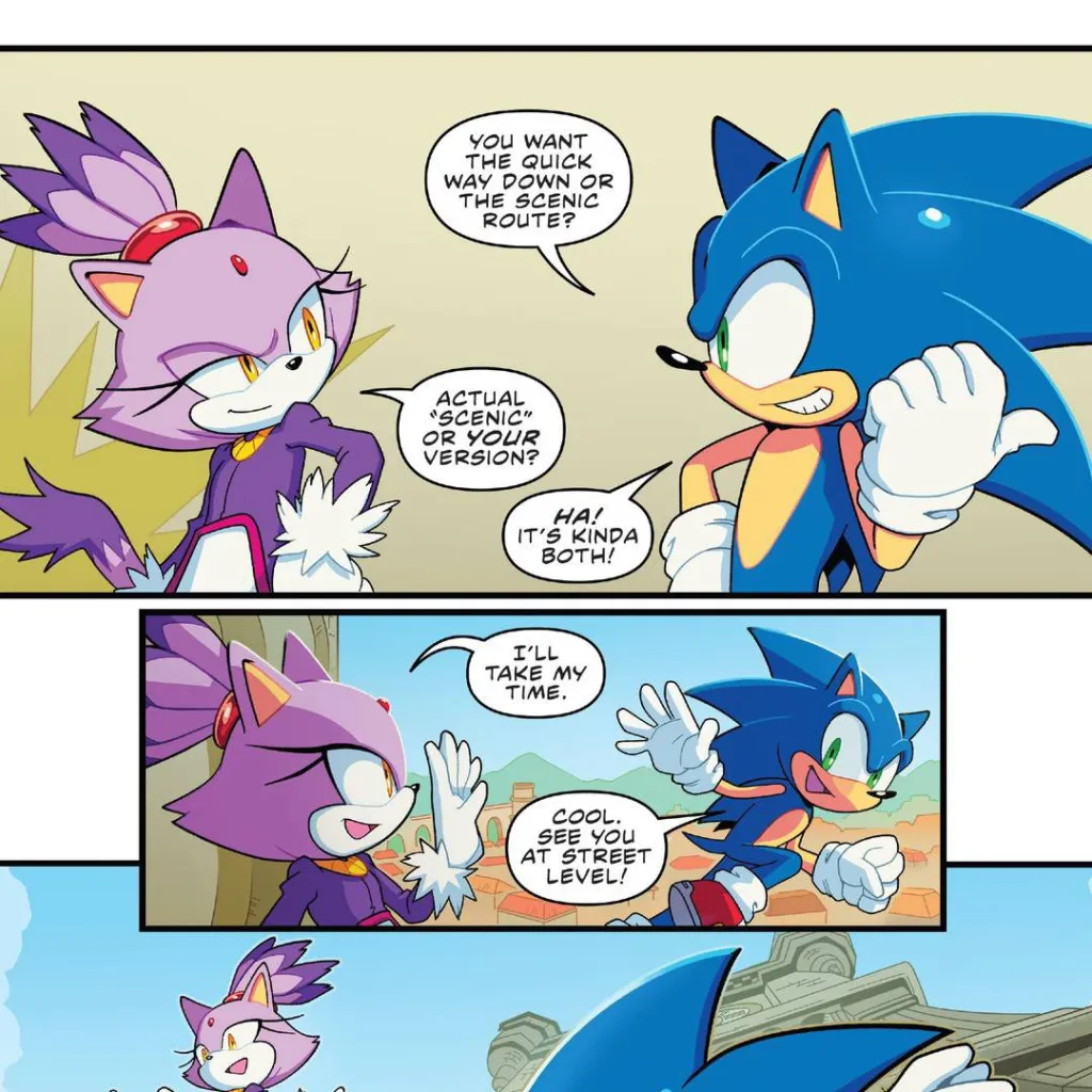 chat with ai character: Sonic and Blaze