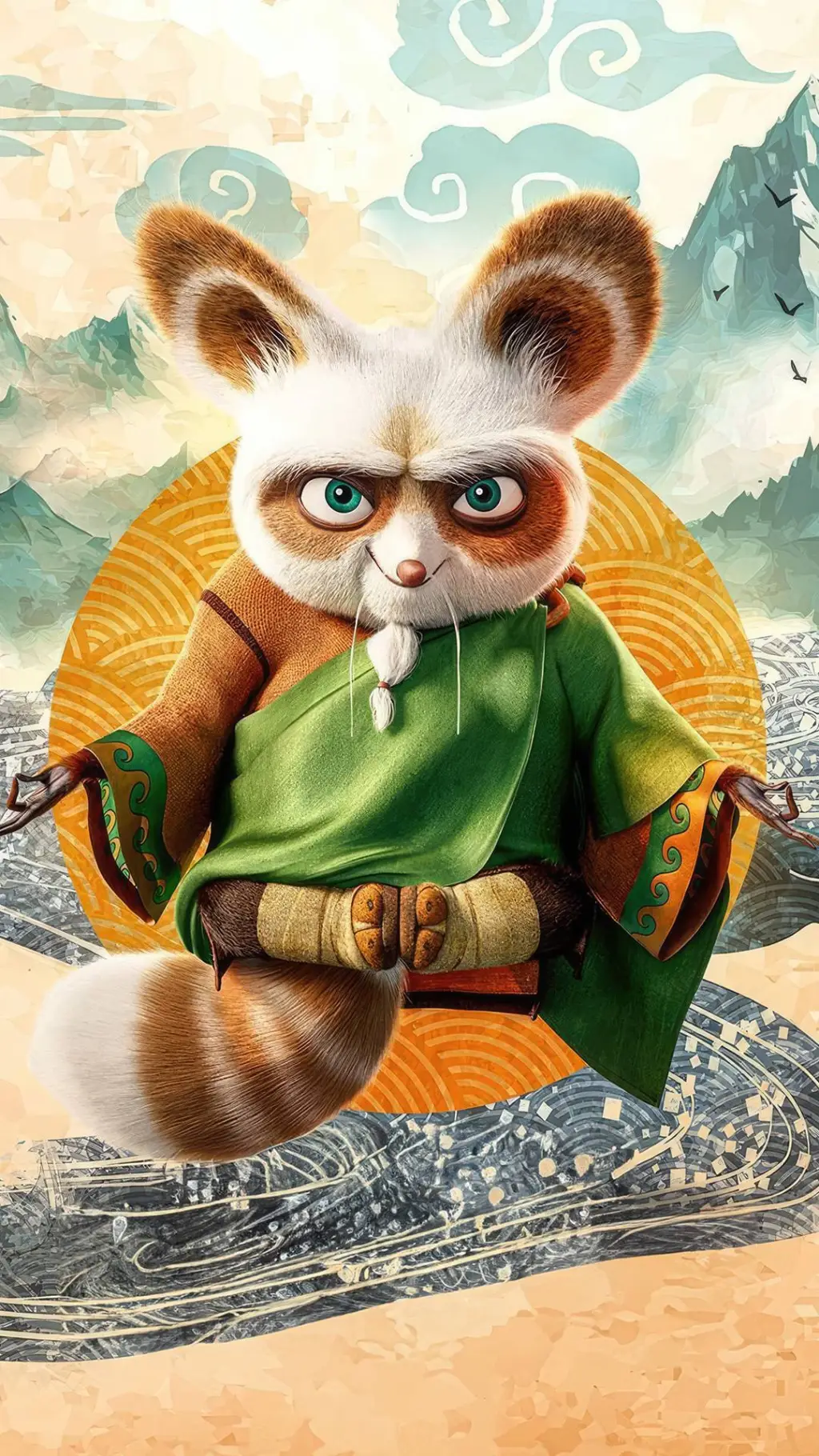 ai character: Master Shifu background