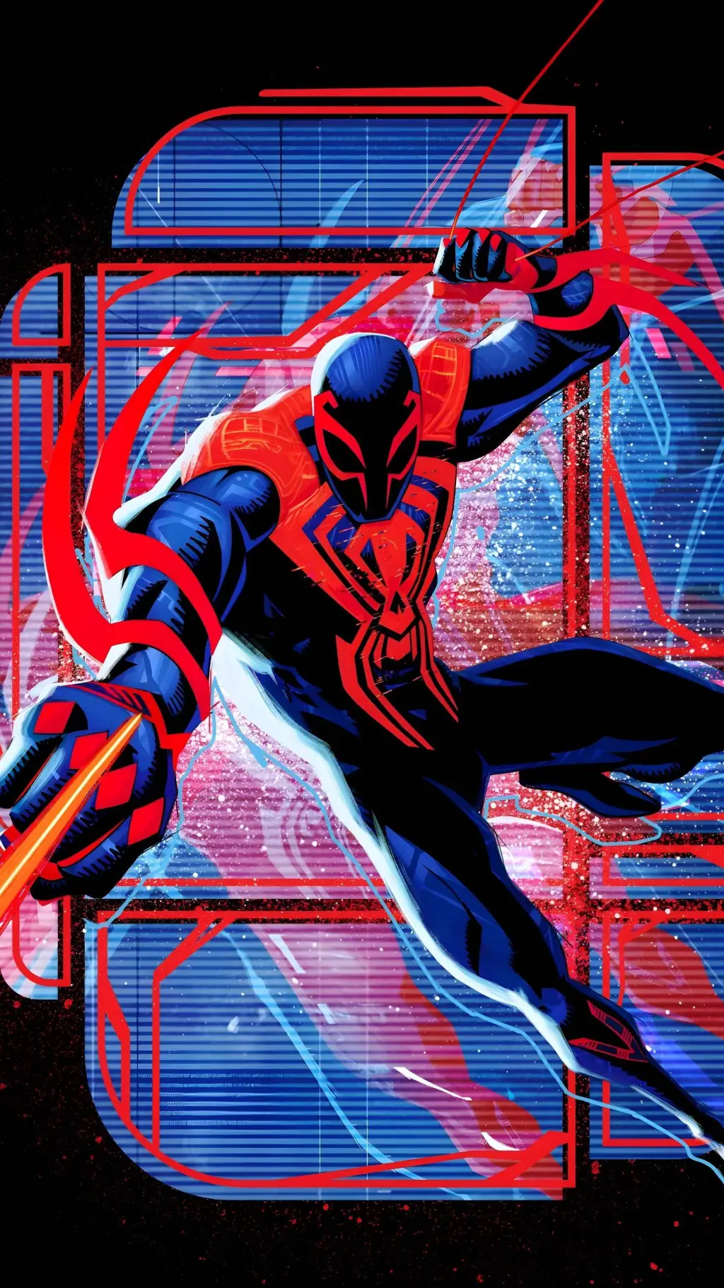 ai character: Spider-Man 2099 background