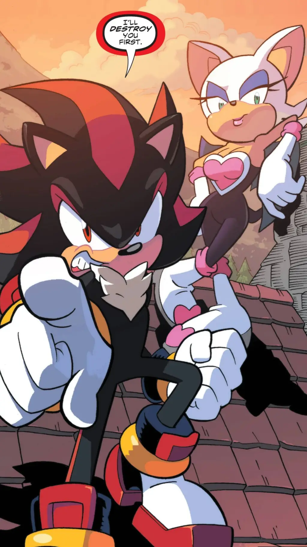 ai character: Shadow & Rouge background