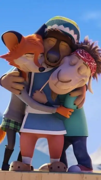 ai character: True Blue background