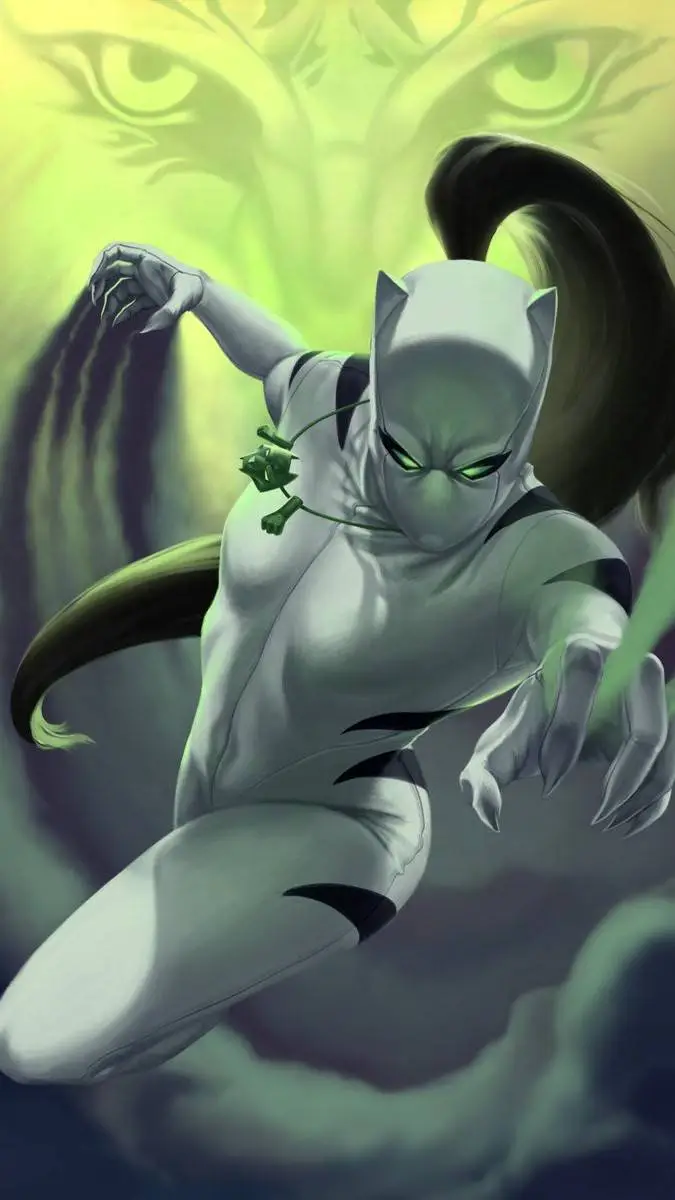 ai character: White Tiger background