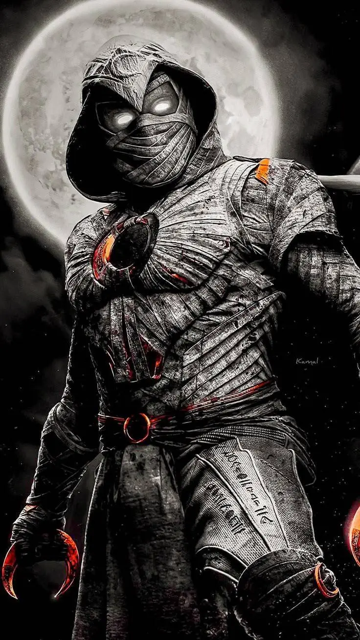 ai character: Moon Knight background