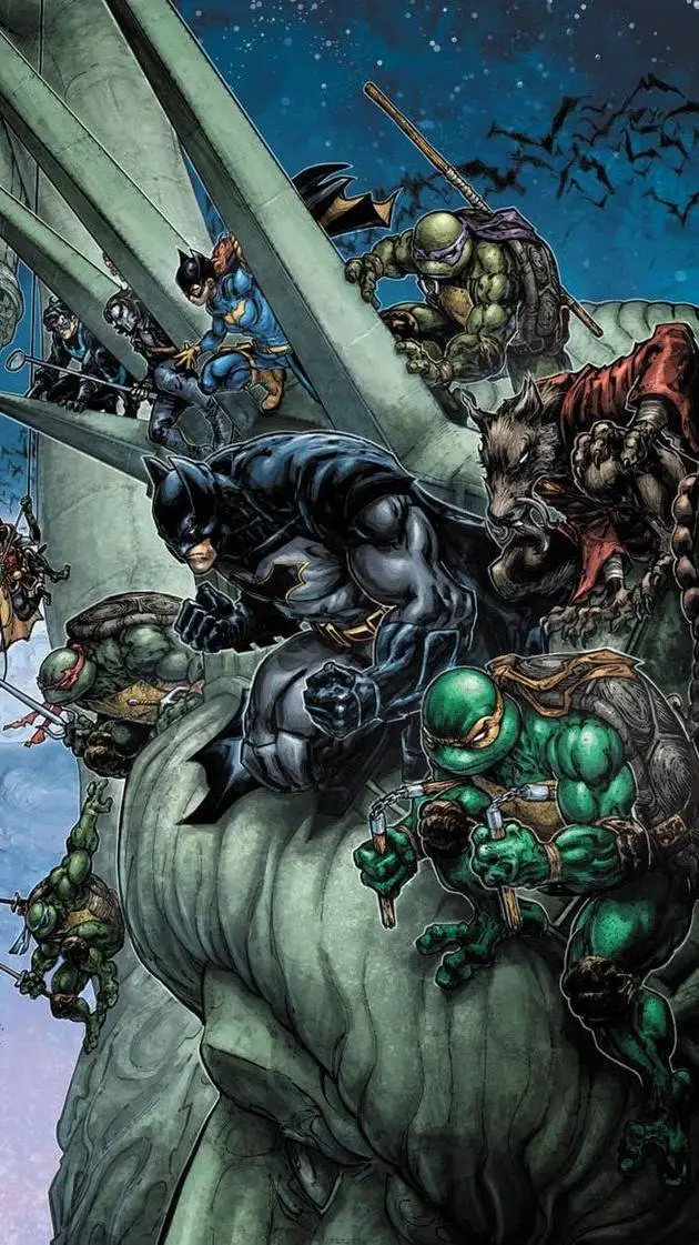 ai character: TMNT x Batman background