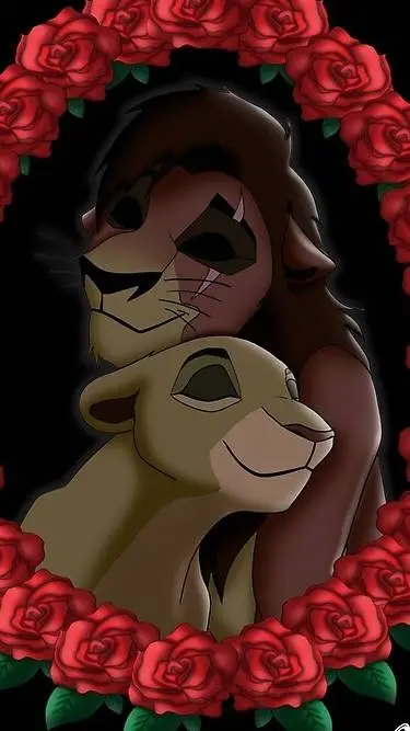 ai character: Kovu x Kiara background