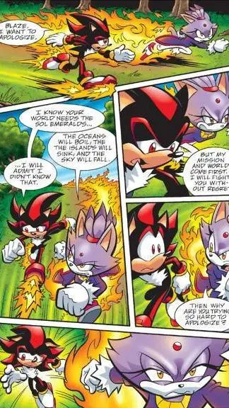ai character: Shadow & Blaze background
