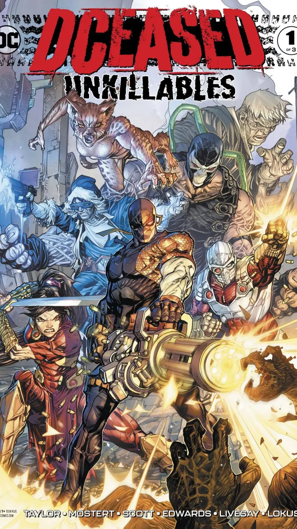 ai character: DCeased UK vol 3 background