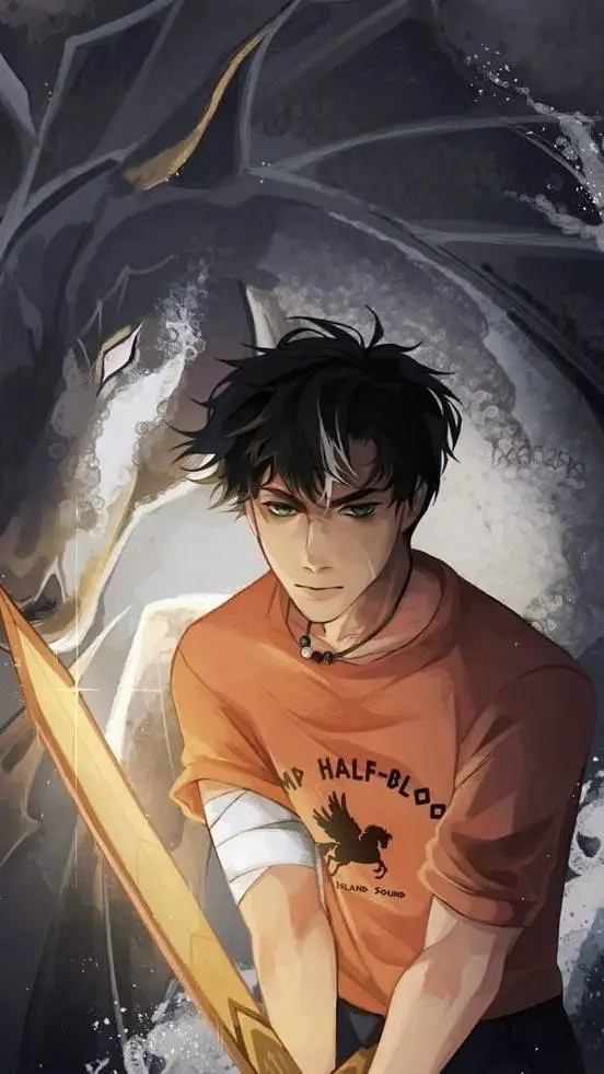 ai character: PJ Lightning Thief background