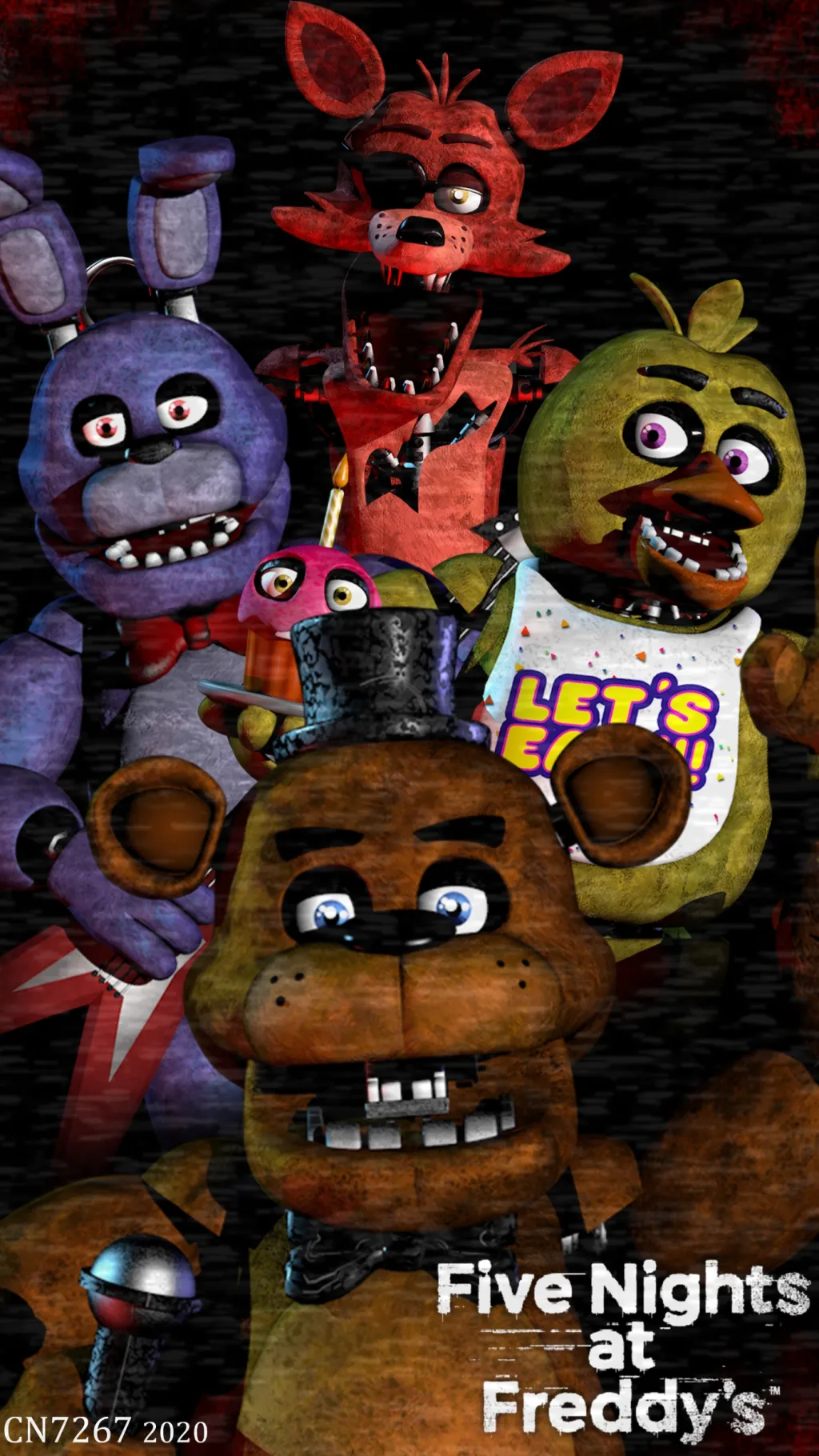 ai character: FNAF 1 background