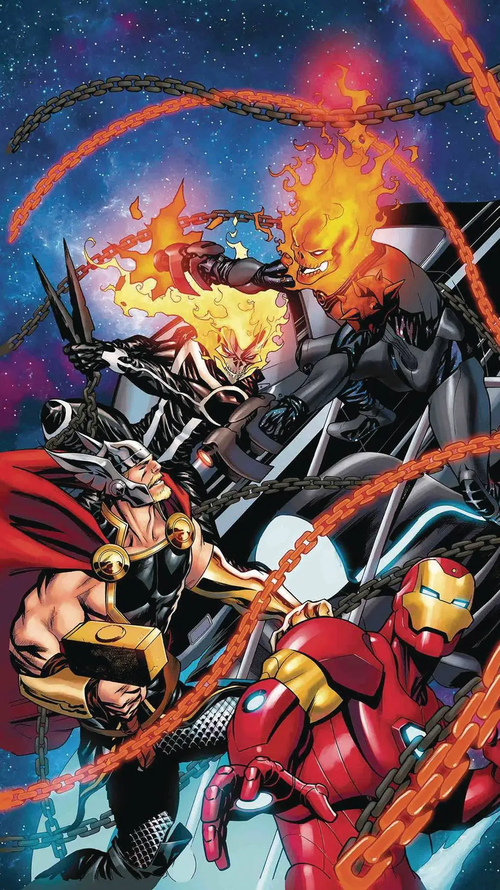ai character: Avengers x GR background