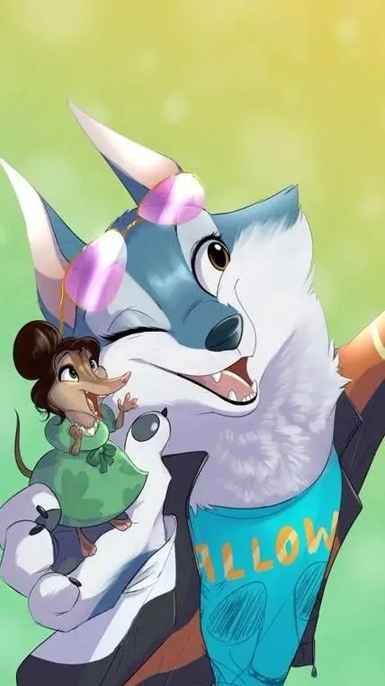 ai character: Sing 2 x Zootopia background