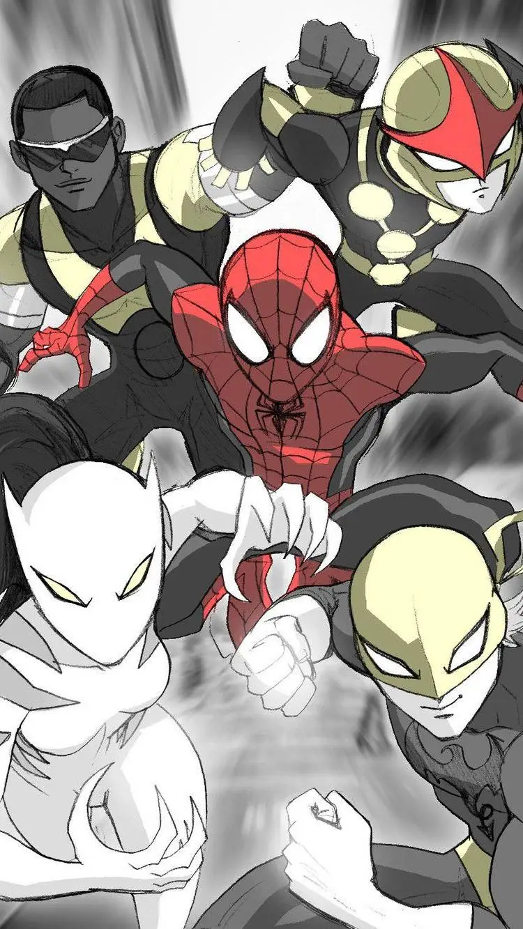 ai character: Spider-Man's Team background
