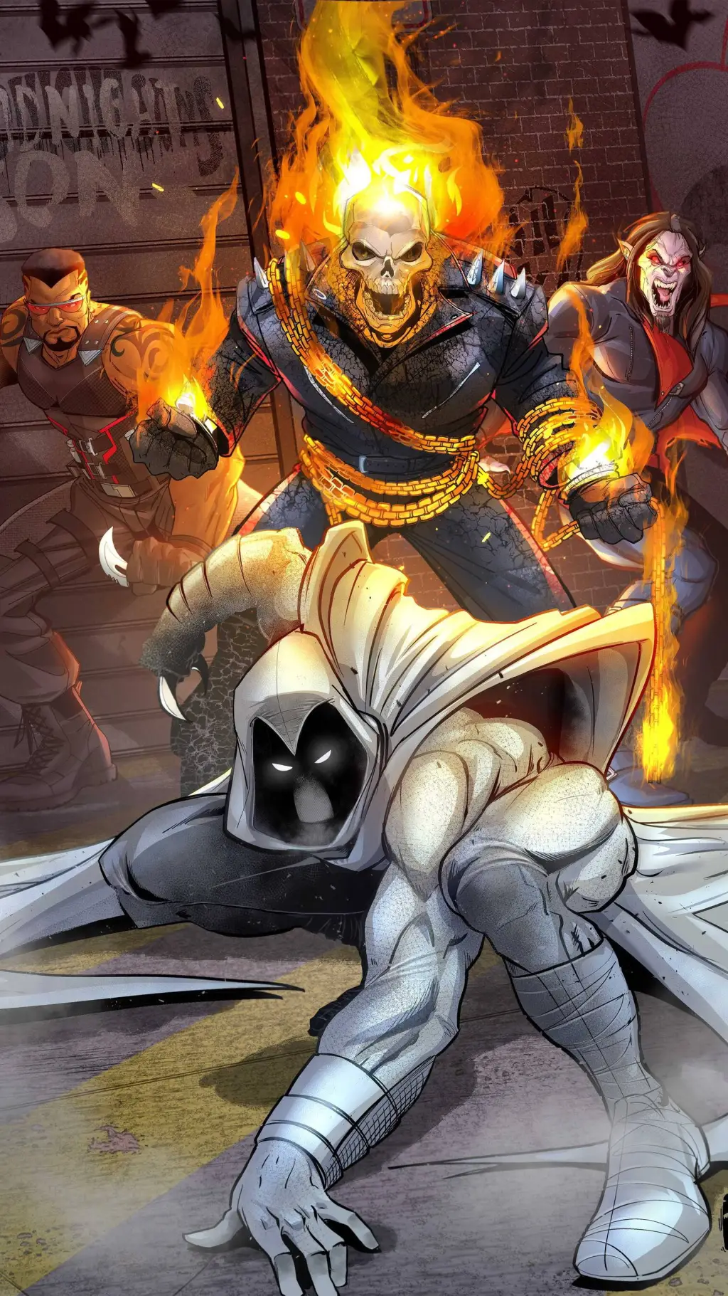 ai character: The Midnight Sons background
