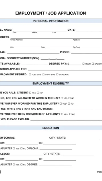 ai character: JOB APPLICATION background